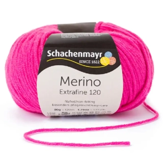 Schachenmayr Merino extrafine 120 Jasně růžová 137