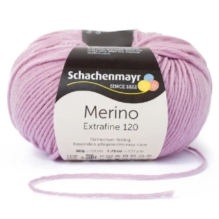 Schachenmayr Merino extrafine 120 šeříková 145