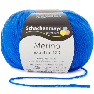 Schachenmayr Merino extrafine 120 Královská modrá 151