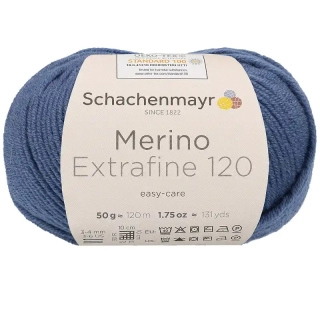Schachenmayr Merino extrafine 120 Tmavá šedomodrá 159