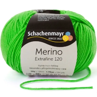 Schachenmayr Merino extrafine 120 Zelená 170