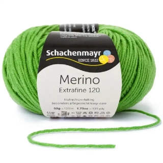 Schachenmayr Merino extrafine 120 Jablečná zelená 173