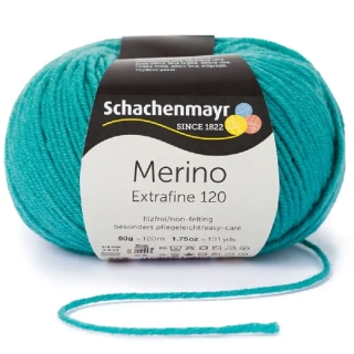 Schachenmayr Merino extrafine 120 Mořská zelená 176