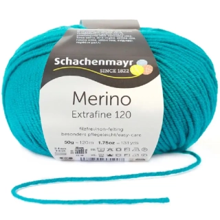 Schachenmayr Merino extrafine 120 Smaragdová 177