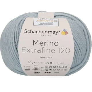 Schachenmayr Merino extrafine 120 Ledová modrá 1152