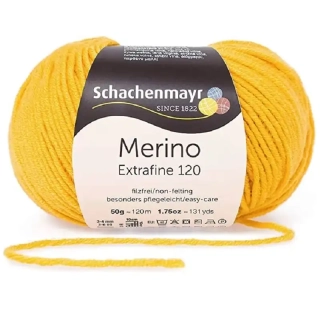 Schachenmayr Merino extrafine 120 Medová 10123
