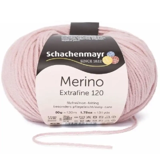 Schachenmayr Merino extrafine 120 Starorůžová 10134