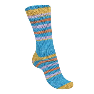 Regia 6-ply Talking Lines Color 5106 Yellow-turquoise