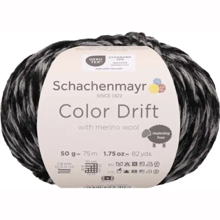 Schachenmayr Color Drift 81 Šedočerná