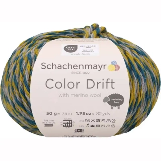 Schachenmayr Color Drift 84 Modrožlutošedá