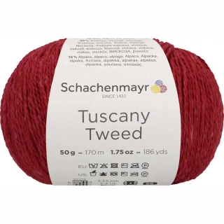 Schachenmayr Tuscany Tweed 36 Červená