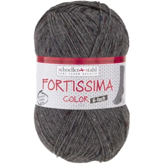 Schoeller Stahl Fortissima tweed 6-fach 0157