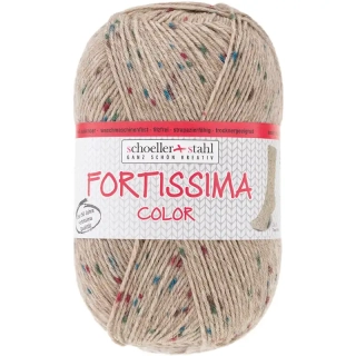 Schoeller Stahl Fortissima 4-fach color tweed 574 Hnědá