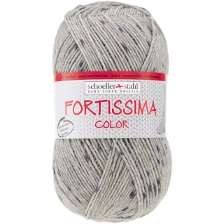 Schoeller Stahl Fortissima 4-fach color tweed 575 Světle šedá