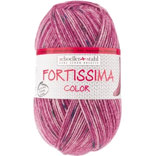 Schoeller Stahl Fortissima 4-fach color tweed 578 Vínová