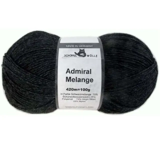 Schoppel Wolle Admiral Melange 9093M Schwarzmelange