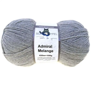 Schoppel Wolle Admiral Melange 9220M Hellgrau Melange