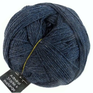 Schoppel Wolle Admiral Stärke 6 4488M Melange Vintage Blue