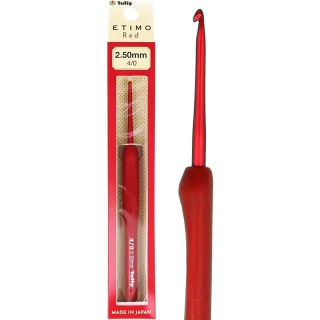 Ergonomický háček Tulip Etimo Red 2,5mm