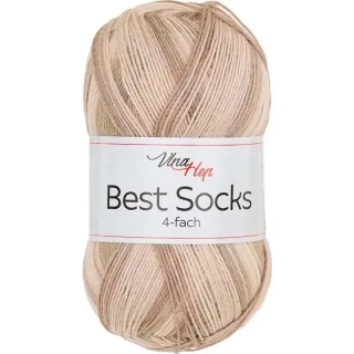 Vlna-Hep Best Socks 4-fach 7412 smetanová-béžová