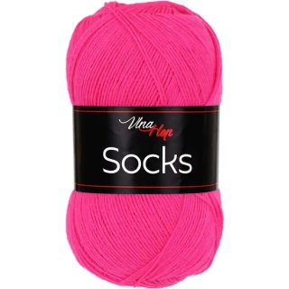 Vlna-Hep Socks 61345 Neonová růžová