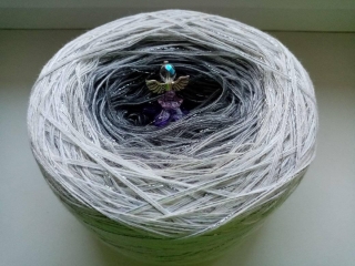 Jiskřivé Vánoce 3-nitka 1200m s šedým lurexem