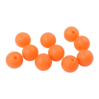 Silikonový korálek 12mm Oranžový