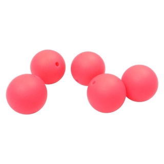 Silikonový korálek 19mm Neonový růžový