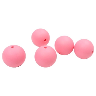 Silikonový korálek 19mm Růžový