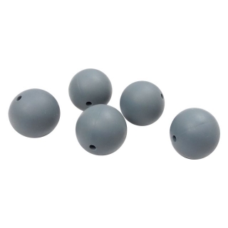 Silikonový korálek 19mm Tmavě šedý