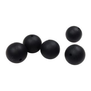 Silikonový korálek 19mm Černý