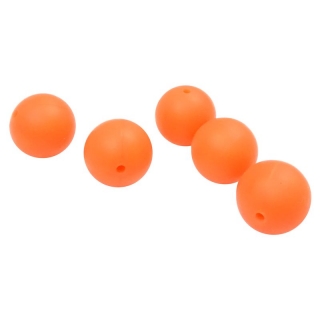 Silikonový korálek 19mm Oranžový