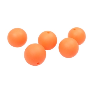 Silikonový korálek 19mm Neonový oranžový