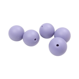 Silikonový korálek 19mm Fialový
