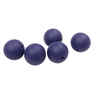 Silikonový korálek 19mm Tmavě fialový
