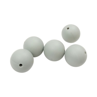 Silikonový korálek 19mm Šedý