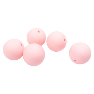 Silikonový korálek 19mm Baby růžový