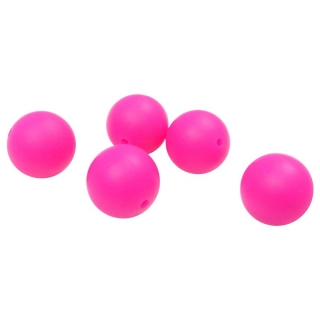 Silikonový korálek 19mm Fuchsiový