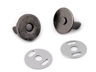 Magnetické zapínání na kabelky Ø10 mm Černý nikl
