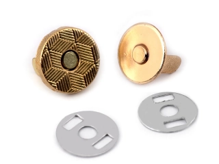 Magnetické zapínání na kabelky Ø10 mm Zlaté