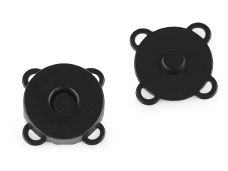 Magnetické zapínání na kabelky Ø18 mm černý mat