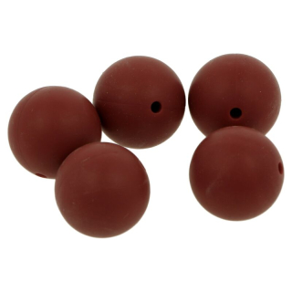 Silikonový korálek 19mm Vínový