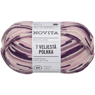 Novita 7 Brothers Polkka 8031 Fialové odstíny