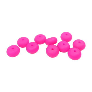 Silikonový korálek oválný 12mm Fuchsiový