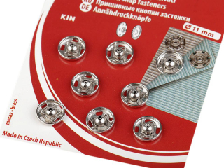 Kovové patentky Ø11 mm nikl