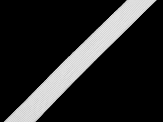 Rypsová pruženka šíře 20 mm bílá