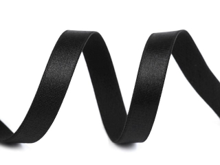 Saténová pruženka šíře 13 mm černá