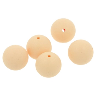 Silikonový korálek 19mm Vanilkový