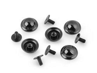 Ozdobný šroubovací nýt - nožičky na kabelku černý nikl