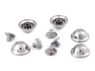 Ozdobný šroubovací nýt - nožičky na kabelku stříbrné